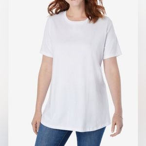 Woman Within White Tshirt 34/36 4x